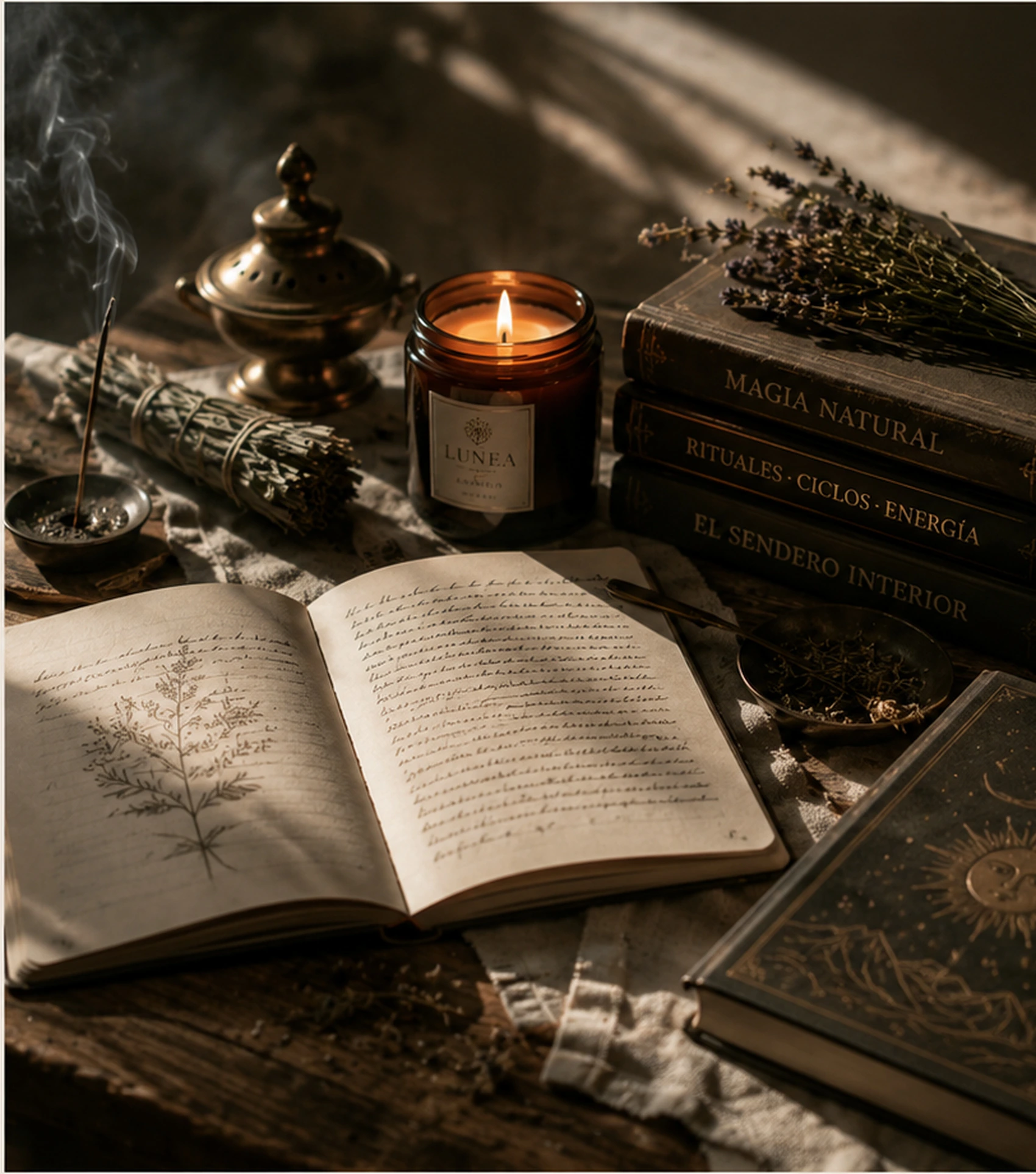 Libro y vela en la Escuela Lunéa